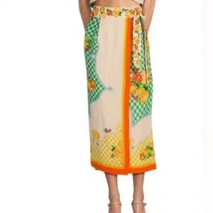 Antonio Melani Clio Wrap Multi Fruit Print Skirt